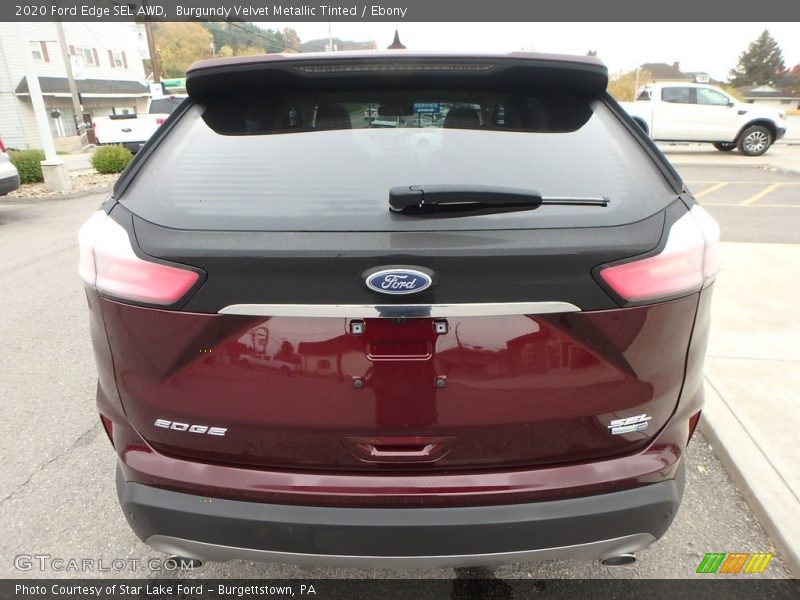 Burgundy Velvet Metallic Tinted / Ebony 2020 Ford Edge SEL AWD
