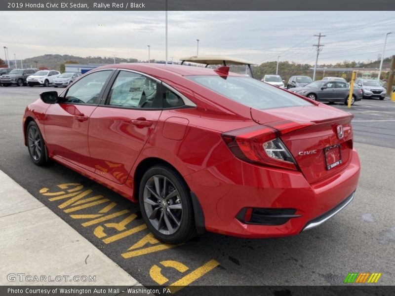 Rallye Red / Black 2019 Honda Civic EX Sedan