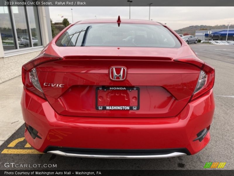 Rallye Red / Black 2019 Honda Civic EX Sedan