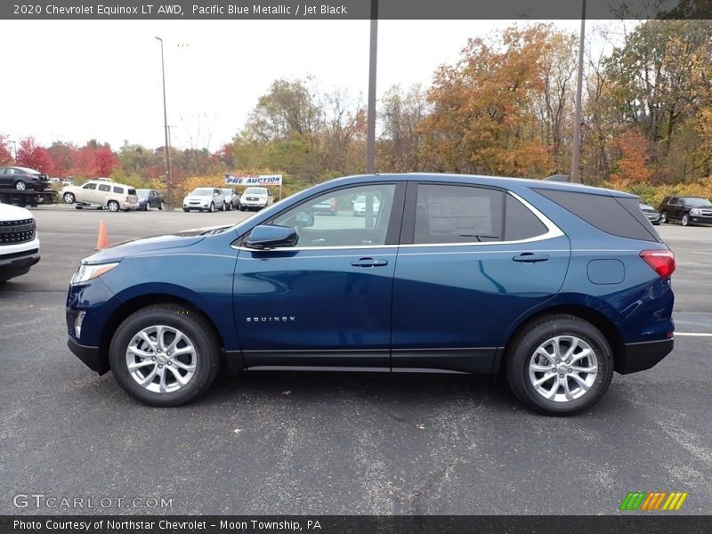 Pacific Blue Metallic / Jet Black 2020 Chevrolet Equinox LT AWD