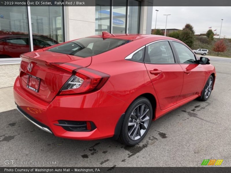 Rallye Red / Black 2019 Honda Civic EX Sedan