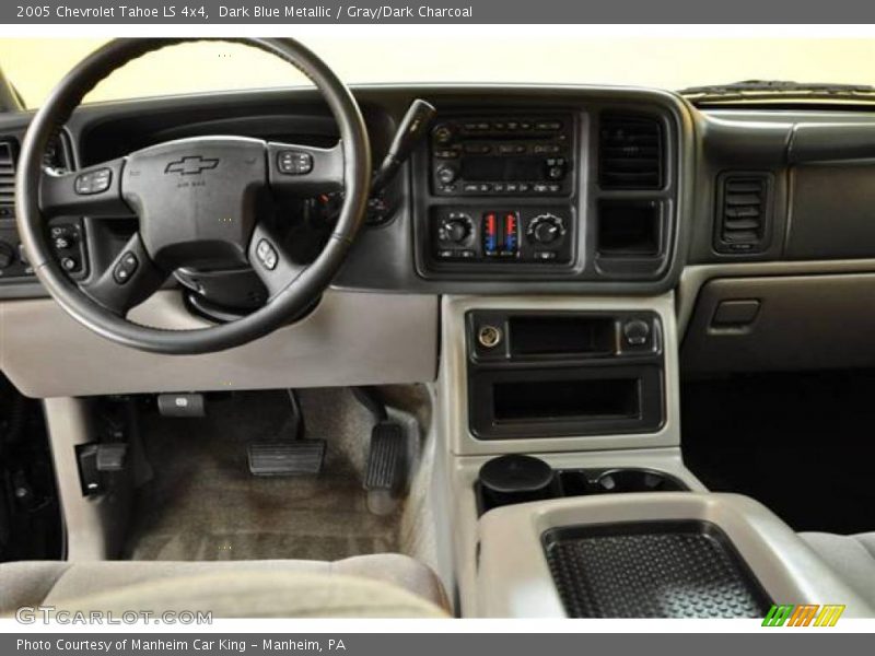 Dark Blue Metallic / Gray/Dark Charcoal 2005 Chevrolet Tahoe LS 4x4