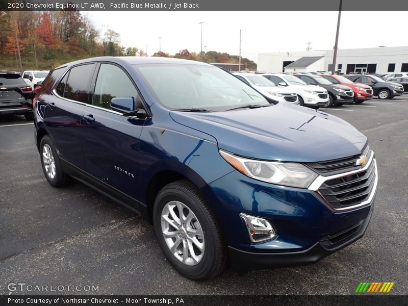 Pacific Blue Metallic / Jet Black 2020 Chevrolet Equinox LT AWD