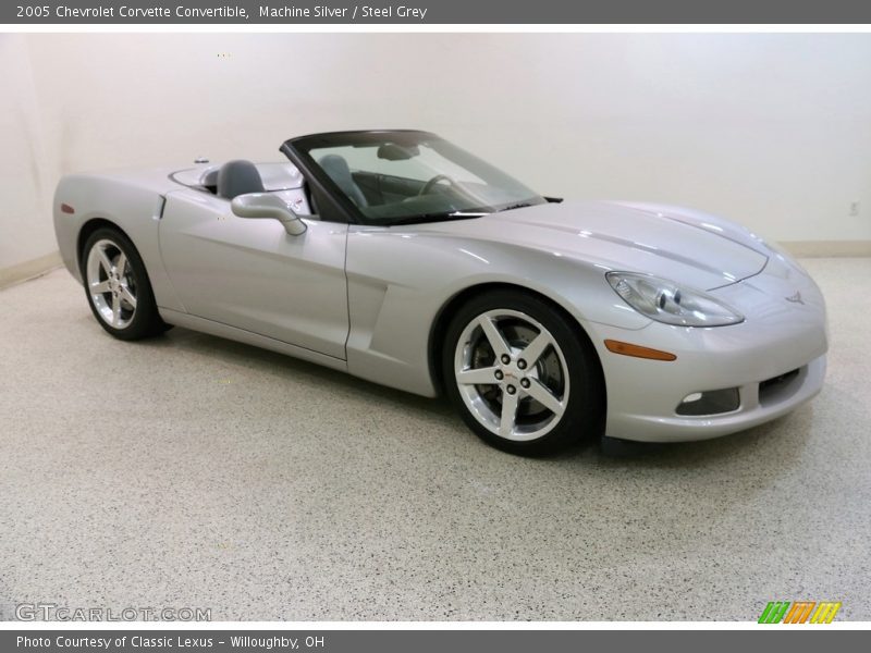 Machine Silver / Steel Grey 2005 Chevrolet Corvette Convertible