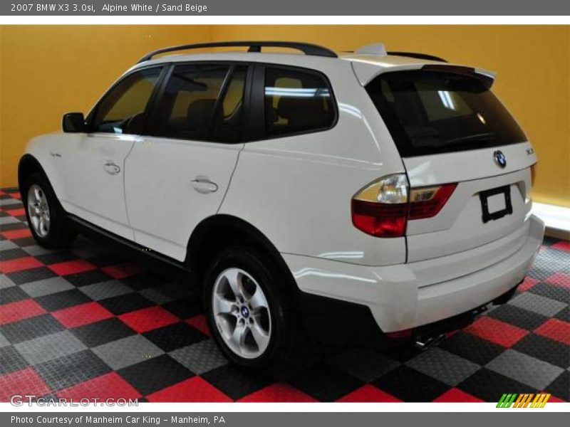 Alpine White / Sand Beige 2007 BMW X3 3.0si