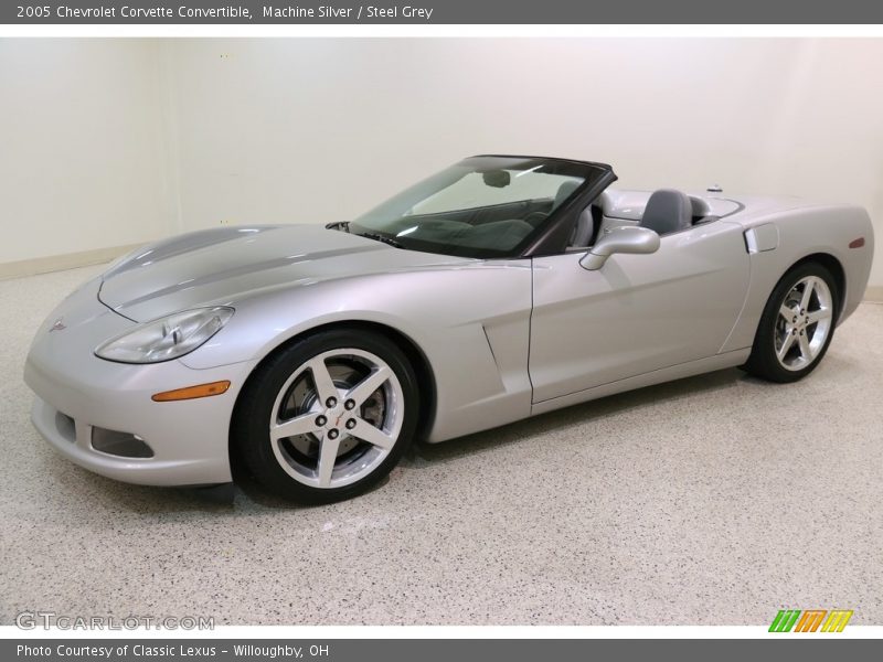 Machine Silver / Steel Grey 2005 Chevrolet Corvette Convertible