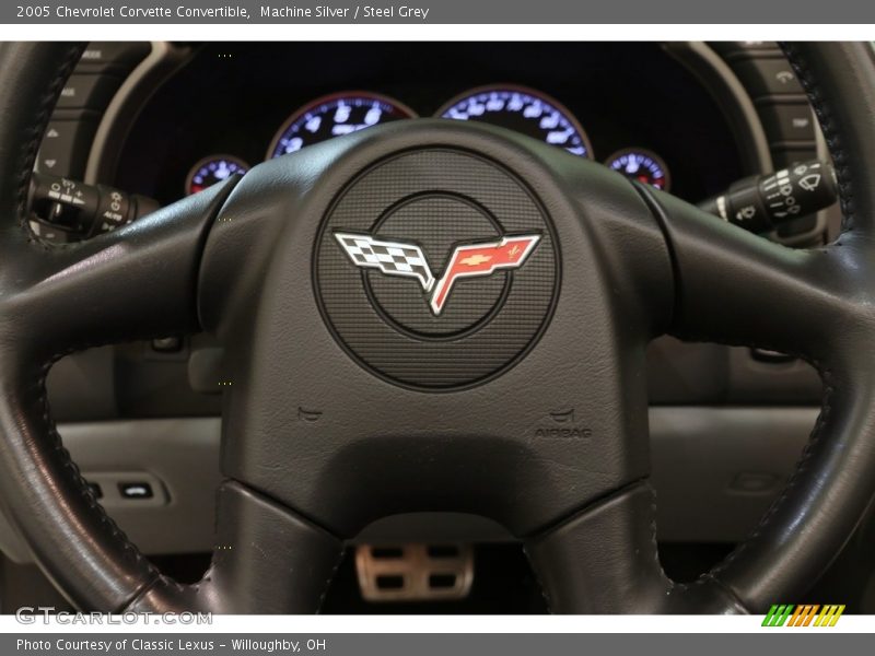Machine Silver / Steel Grey 2005 Chevrolet Corvette Convertible