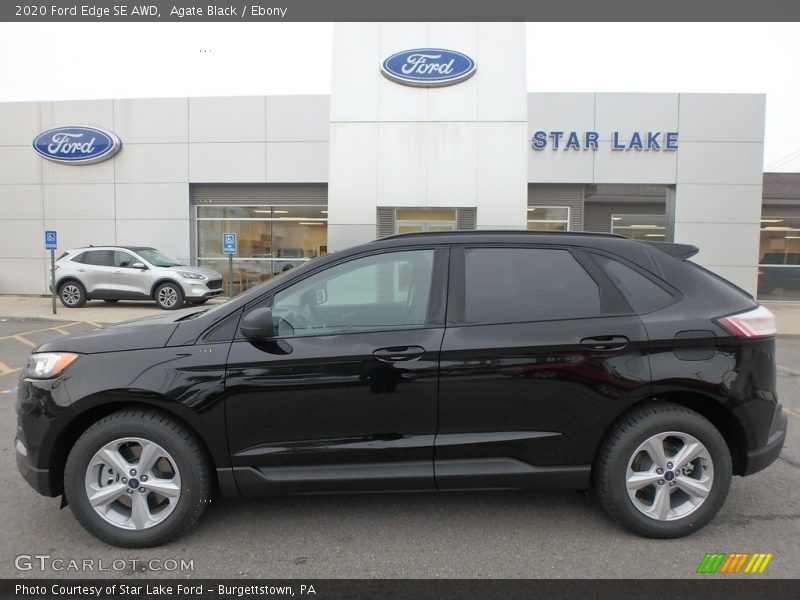 Agate Black / Ebony 2020 Ford Edge SE AWD