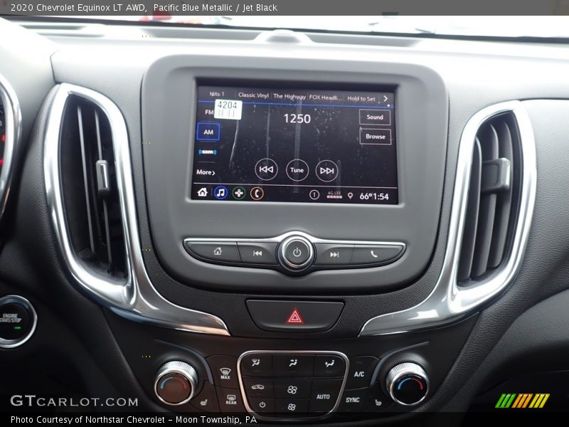 Pacific Blue Metallic / Jet Black 2020 Chevrolet Equinox LT AWD