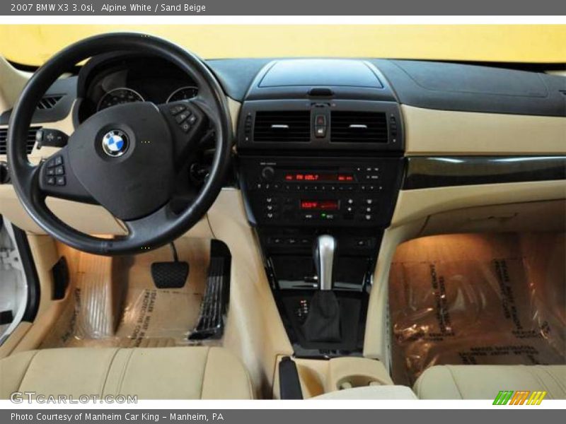 Alpine White / Sand Beige 2007 BMW X3 3.0si