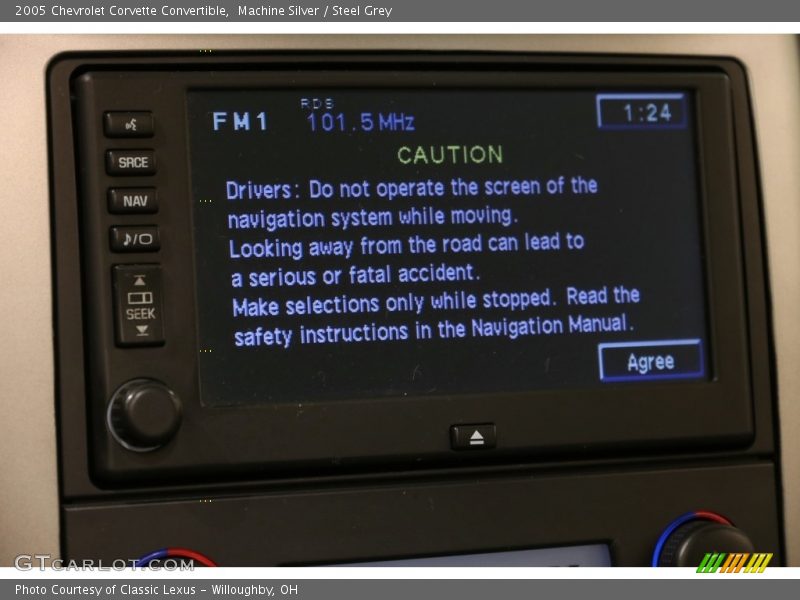 Machine Silver / Steel Grey 2005 Chevrolet Corvette Convertible