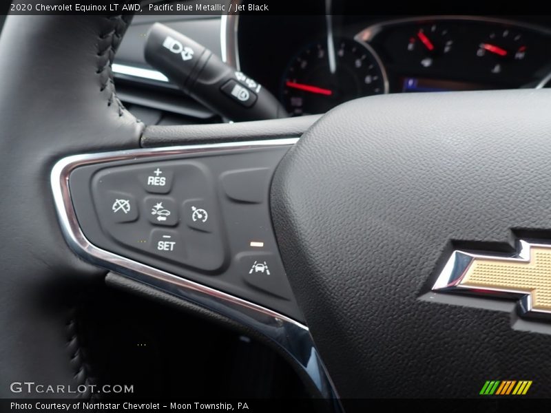 Pacific Blue Metallic / Jet Black 2020 Chevrolet Equinox LT AWD
