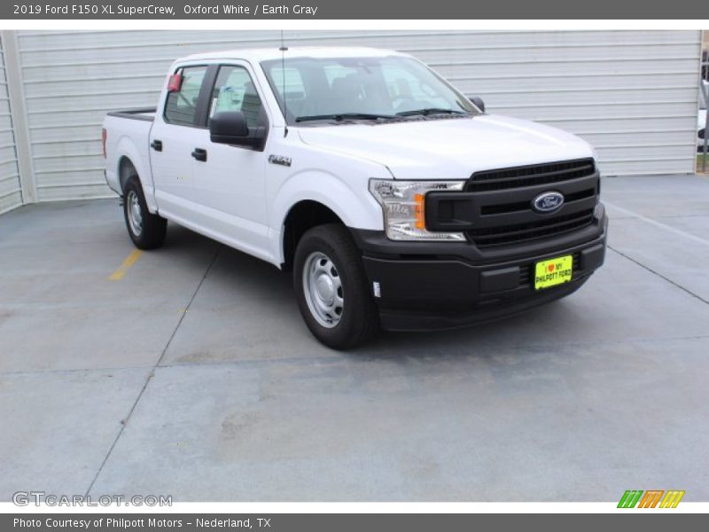 Oxford White / Earth Gray 2019 Ford F150 XL SuperCrew