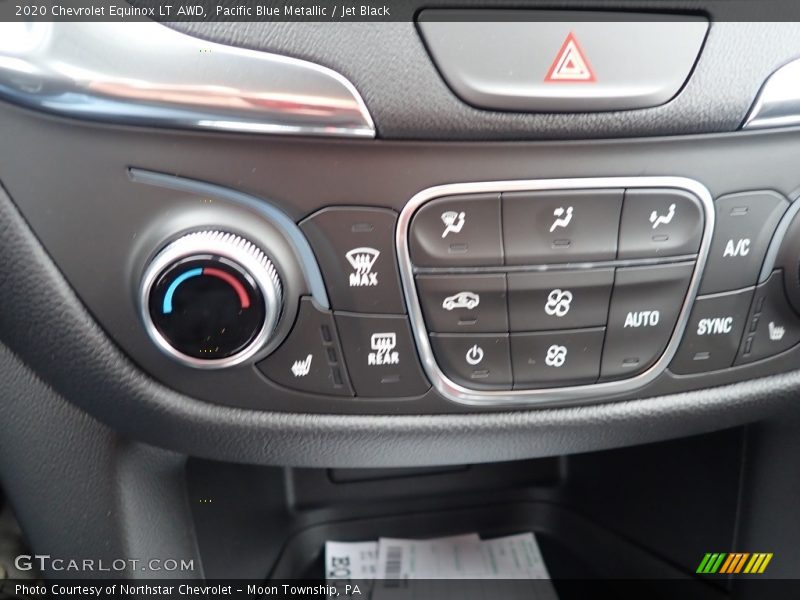 Pacific Blue Metallic / Jet Black 2020 Chevrolet Equinox LT AWD