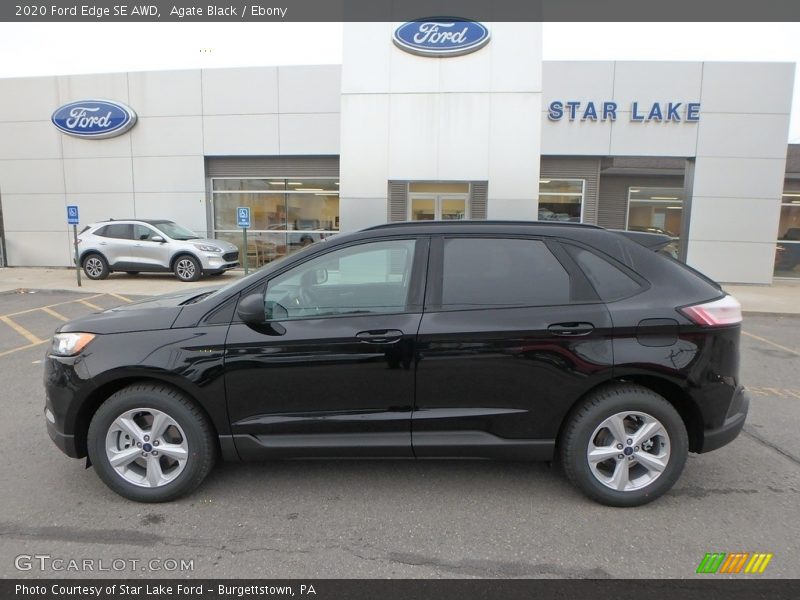 Agate Black / Ebony 2020 Ford Edge SE AWD