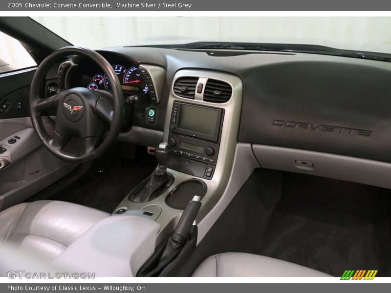 Machine Silver / Steel Grey 2005 Chevrolet Corvette Convertible