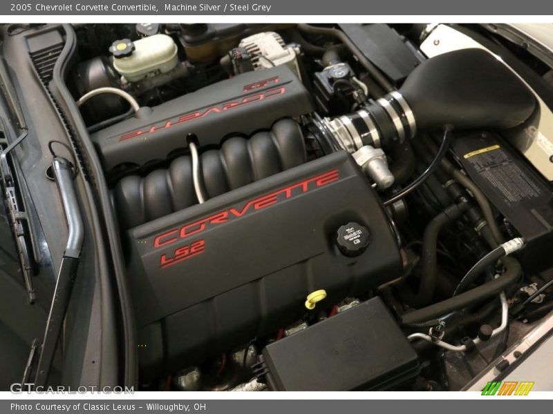 Machine Silver / Steel Grey 2005 Chevrolet Corvette Convertible