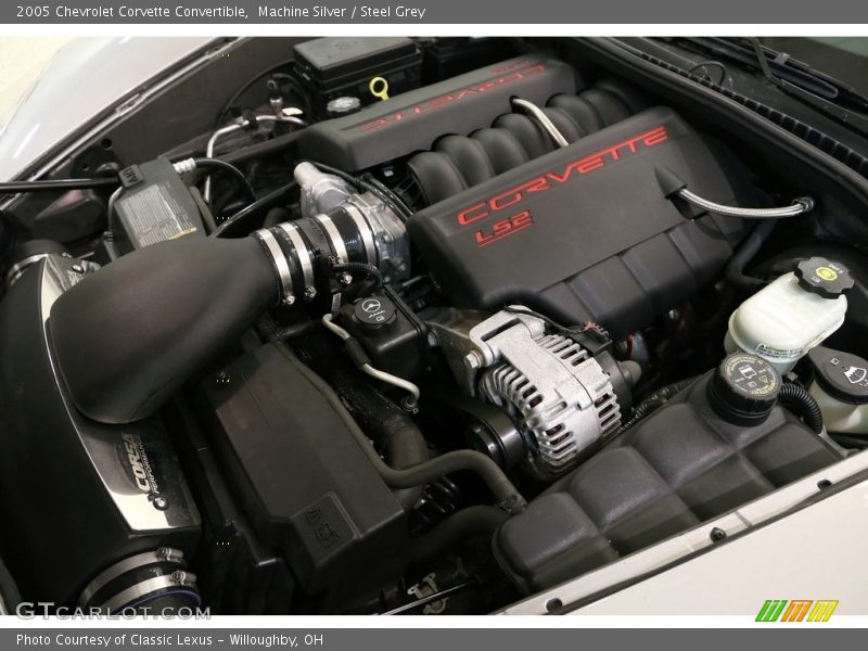 Machine Silver / Steel Grey 2005 Chevrolet Corvette Convertible