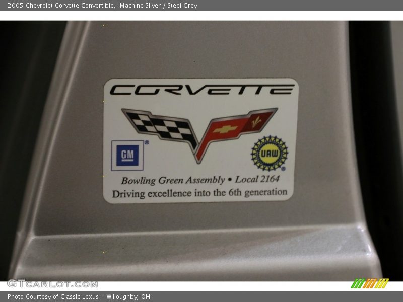 Machine Silver / Steel Grey 2005 Chevrolet Corvette Convertible