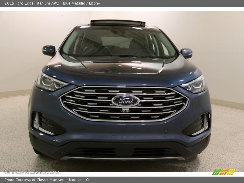 Blue Metallic / Ebony 2019 Ford Edge Titanium AWD