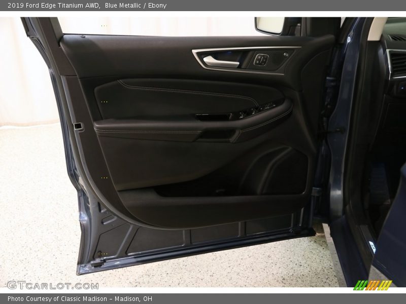 Blue Metallic / Ebony 2019 Ford Edge Titanium AWD