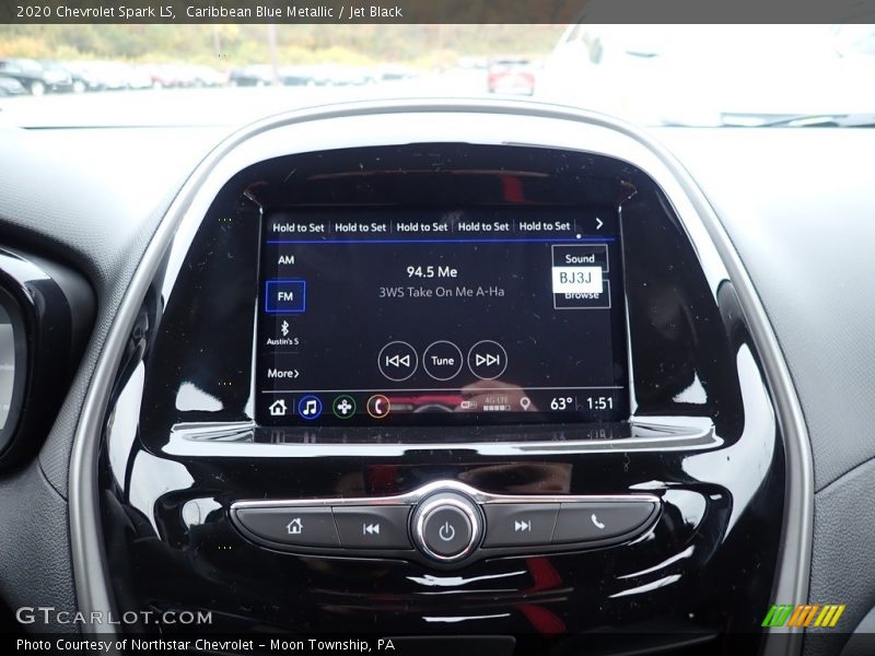 Caribbean Blue Metallic / Jet Black 2020 Chevrolet Spark LS