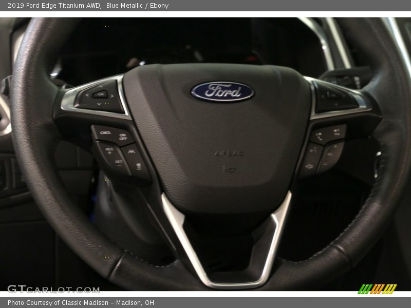 Blue Metallic / Ebony 2019 Ford Edge Titanium AWD