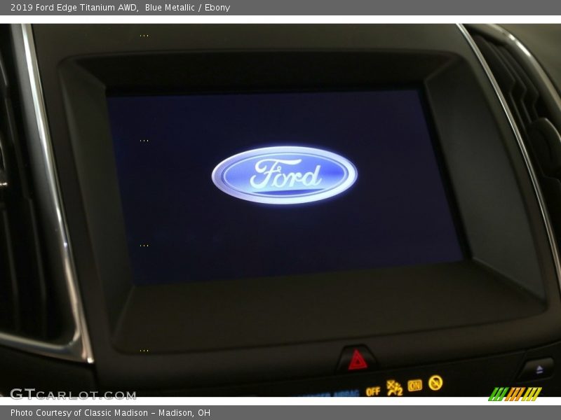 Blue Metallic / Ebony 2019 Ford Edge Titanium AWD