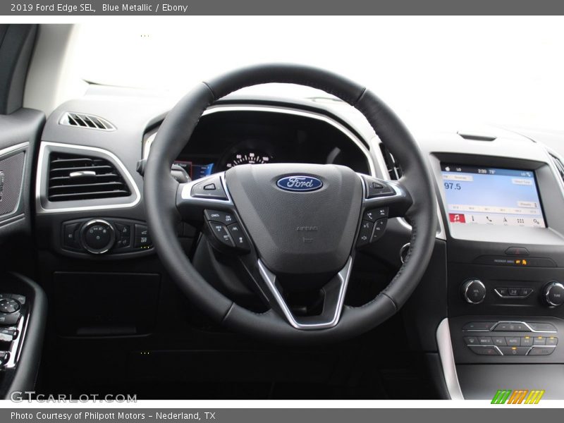 Blue Metallic / Ebony 2019 Ford Edge SEL