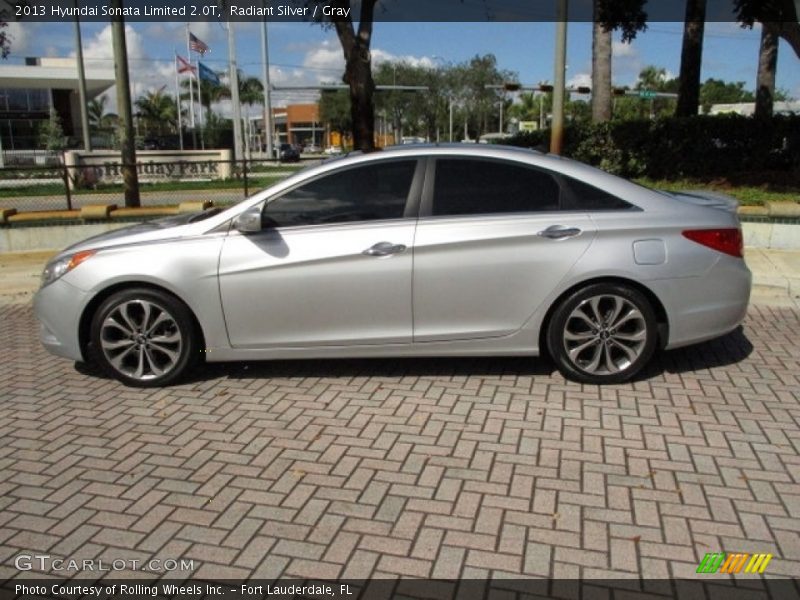 Radiant Silver / Gray 2013 Hyundai Sonata Limited 2.0T