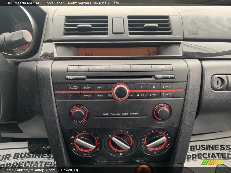 Metropolitan Gray Mica / Black 2008 Mazda MAZDA3 i Sport Sedan