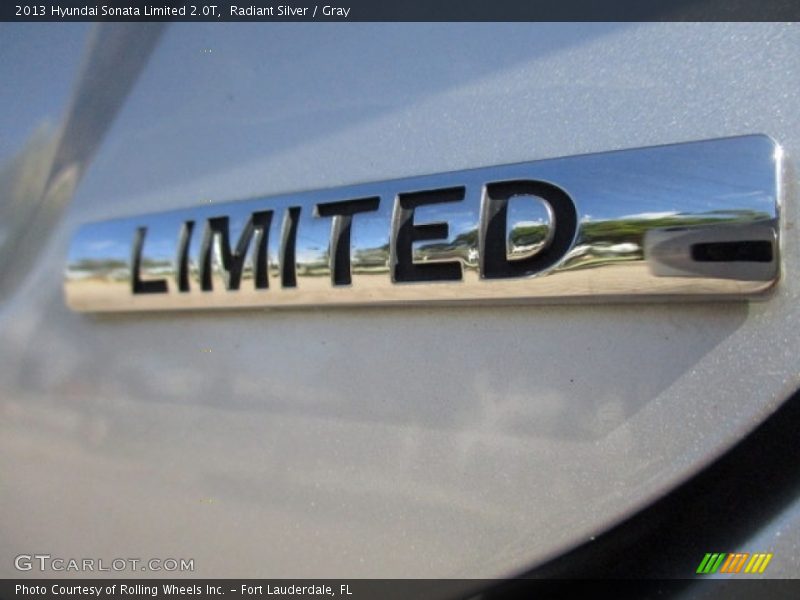 Radiant Silver / Gray 2013 Hyundai Sonata Limited 2.0T