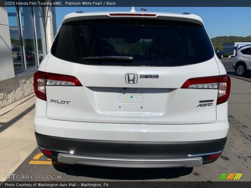 Platinum White Pearl / Black 2020 Honda Pilot Touring AWD