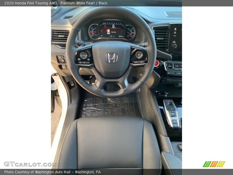 Platinum White Pearl / Black 2020 Honda Pilot Touring AWD