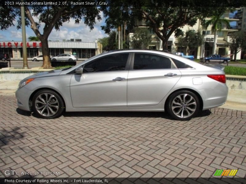 Radiant Silver / Gray 2013 Hyundai Sonata Limited 2.0T