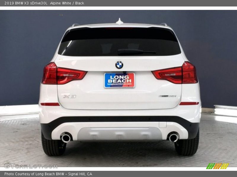Alpine White / Black 2019 BMW X3 sDrive30i
