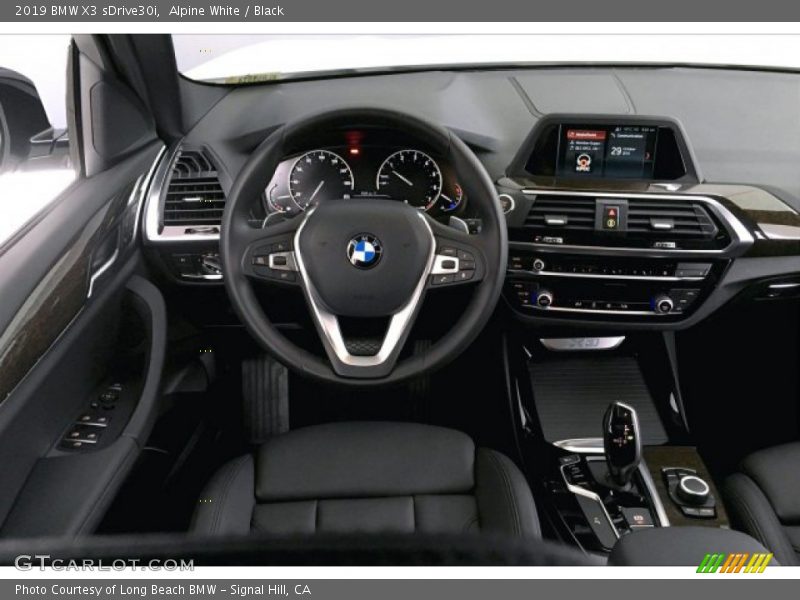 Alpine White / Black 2019 BMW X3 sDrive30i