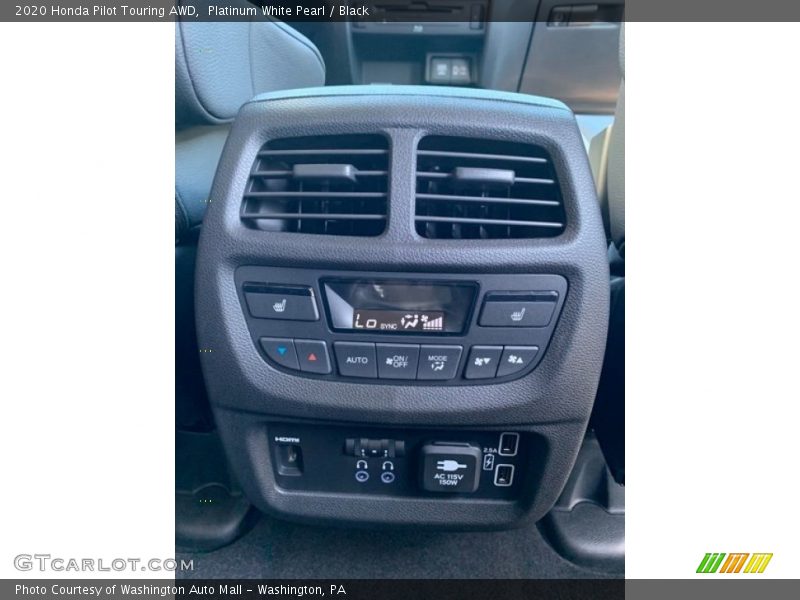 Platinum White Pearl / Black 2020 Honda Pilot Touring AWD