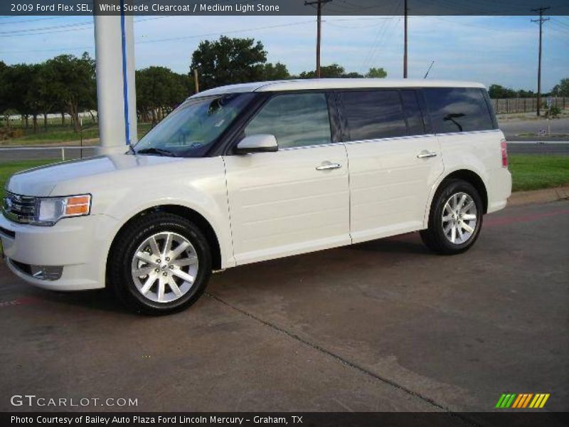 White Suede Clearcoat / Medium Light Stone 2009 Ford Flex SEL