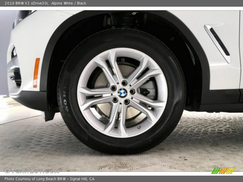 Alpine White / Black 2019 BMW X3 sDrive30i