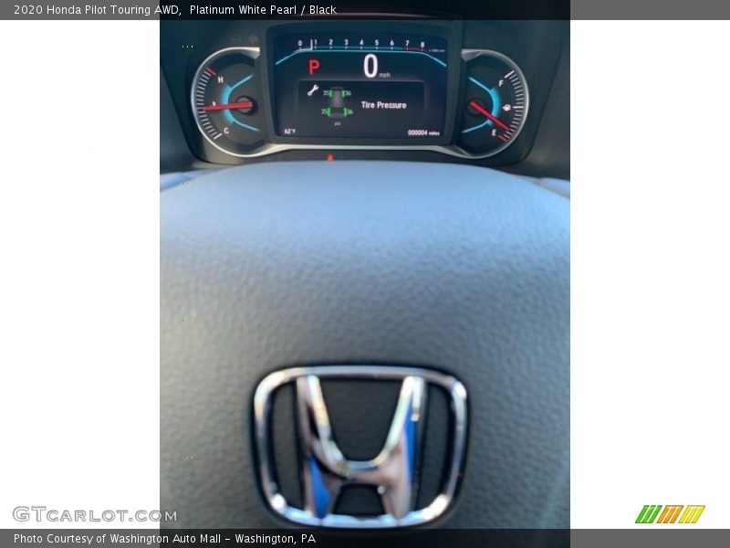 Platinum White Pearl / Black 2020 Honda Pilot Touring AWD