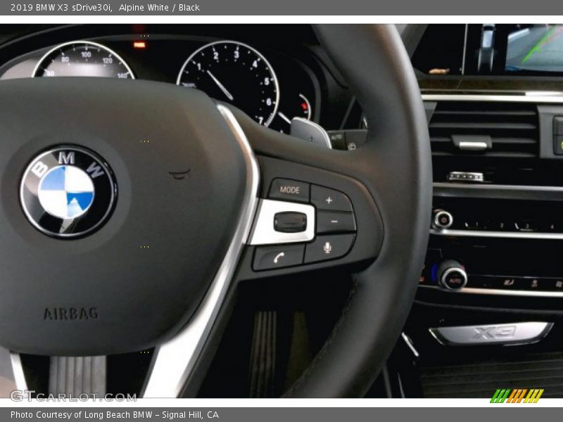Alpine White / Black 2019 BMW X3 sDrive30i
