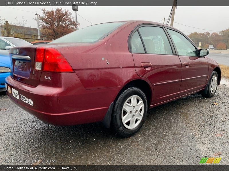 Satin Silver Metallic / Ivory 2003 Honda Civic LX Sedan