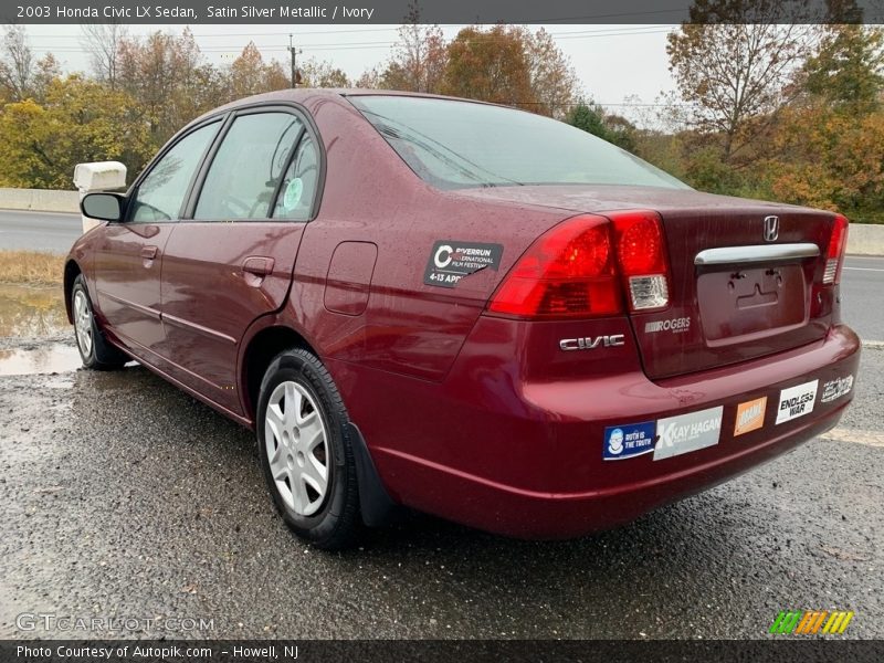 Satin Silver Metallic / Ivory 2003 Honda Civic LX Sedan