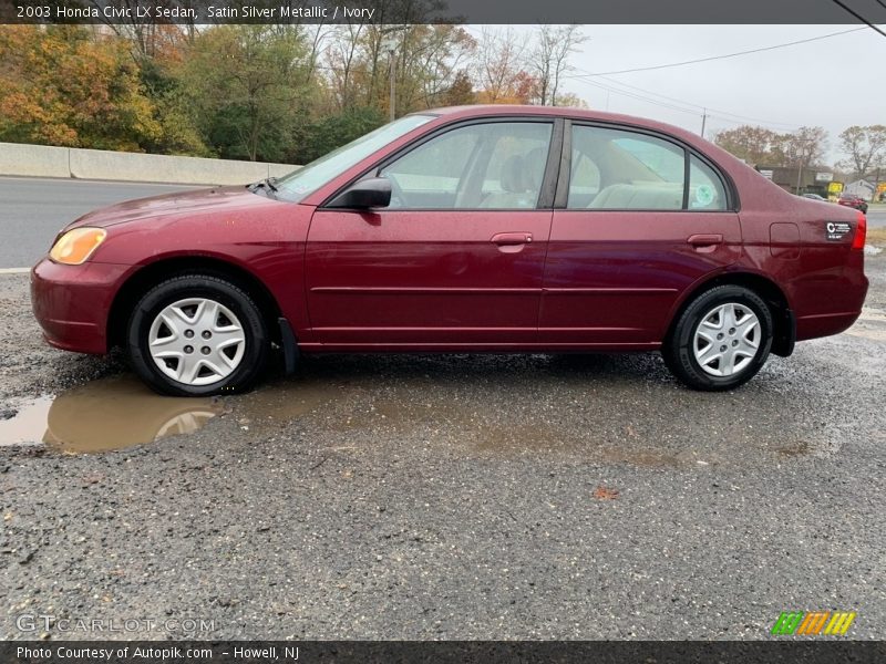 Satin Silver Metallic / Ivory 2003 Honda Civic LX Sedan