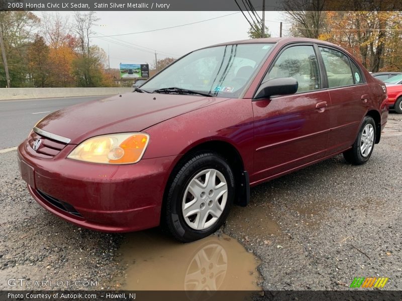Satin Silver Metallic / Ivory 2003 Honda Civic LX Sedan