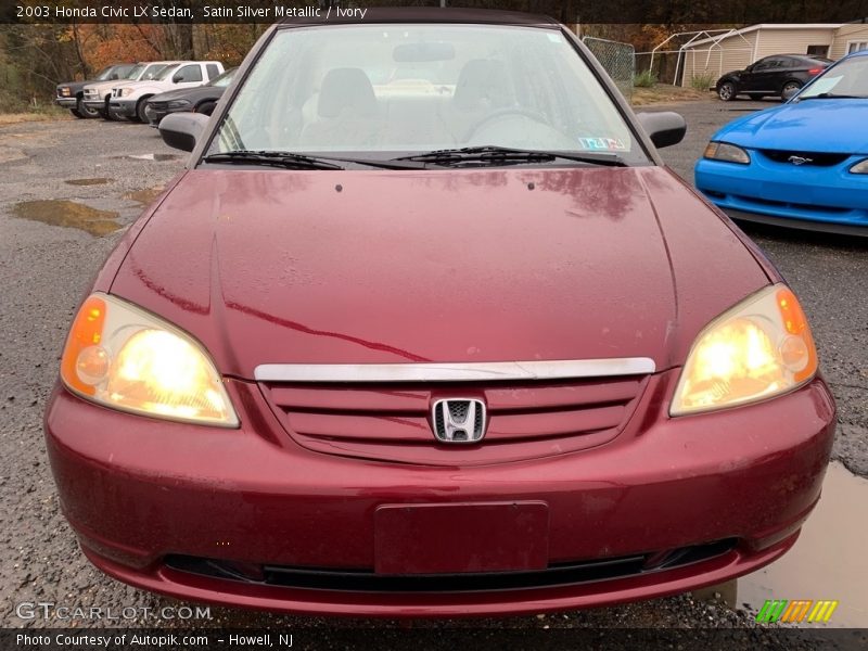 Satin Silver Metallic / Ivory 2003 Honda Civic LX Sedan