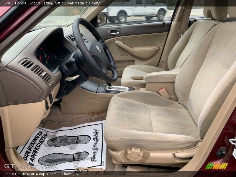 Satin Silver Metallic / Ivory 2003 Honda Civic LX Sedan