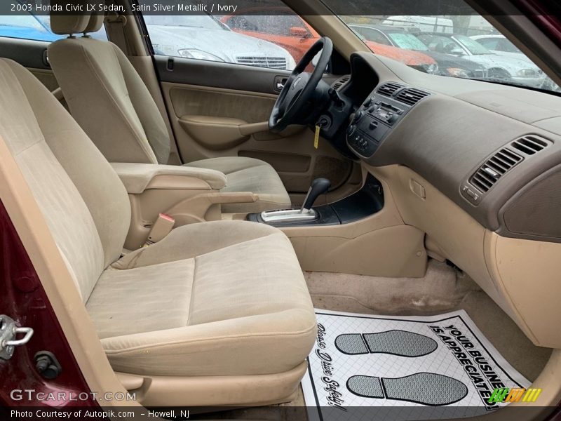 Satin Silver Metallic / Ivory 2003 Honda Civic LX Sedan