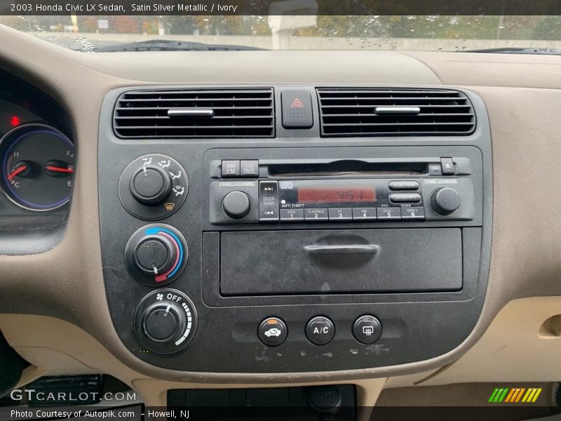Satin Silver Metallic / Ivory 2003 Honda Civic LX Sedan